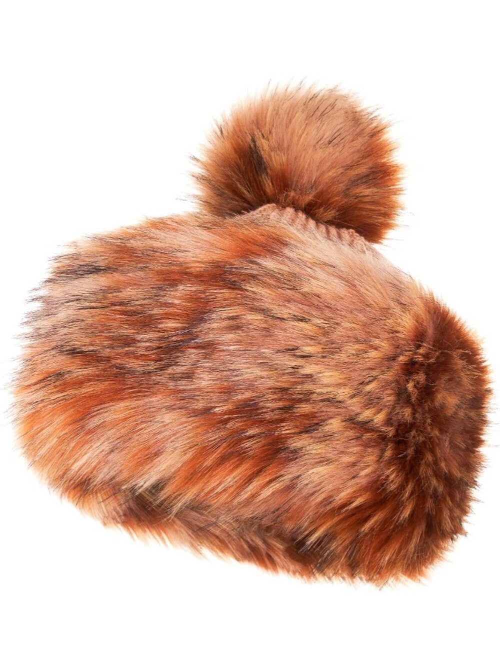 Cozy Faux Fur Trim Pom Hat - Stylish Warm Winter Cap for Women, Perfect for Cold